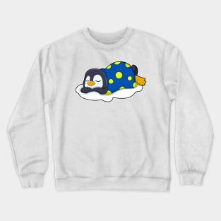 Penguin at Sleeping with Blanket Crewneck Sweatshirt